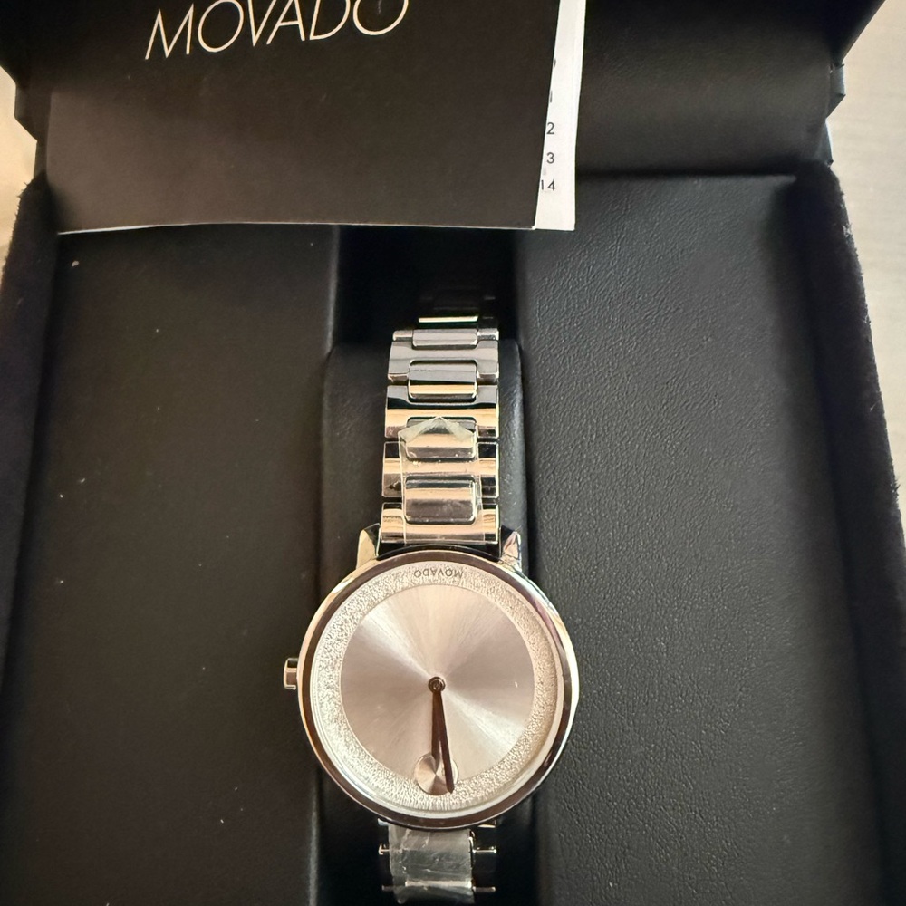 Movado Silver Watch